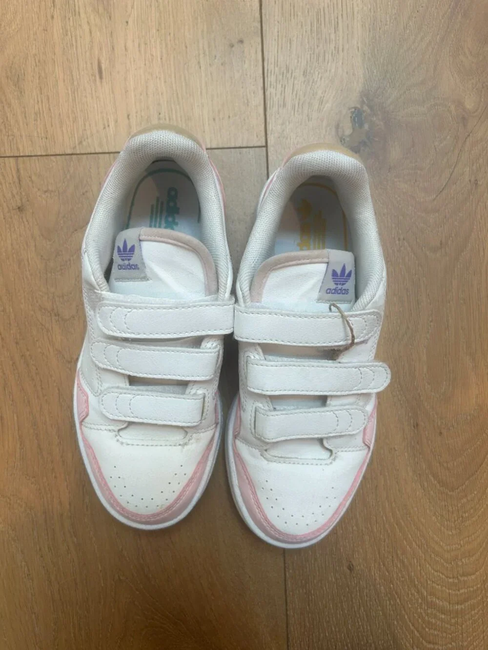 Kids Adidas -(PS) adidas originals NY 90 'White Purple Pink GY1173 - Size 3